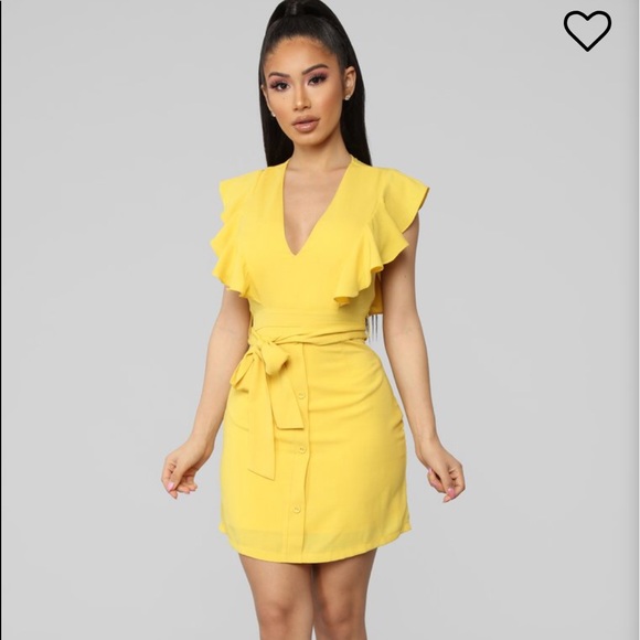 fashion nova dresses yellow